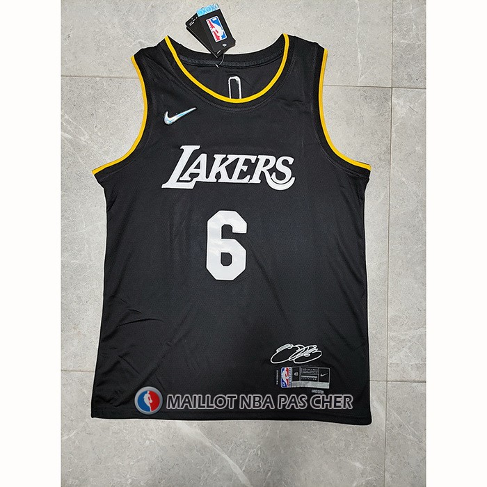 Maillot Los Angeles Lakers LeBron James NO 6 Select Series 2022 Noir